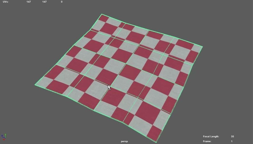 Picnic blanket 3D model_7