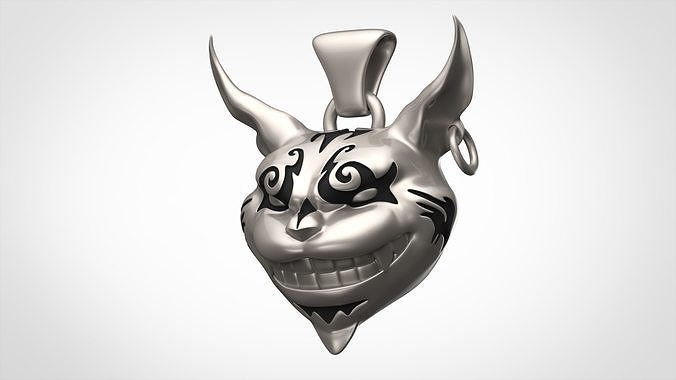Cheshire Cat Pendant 3D print model