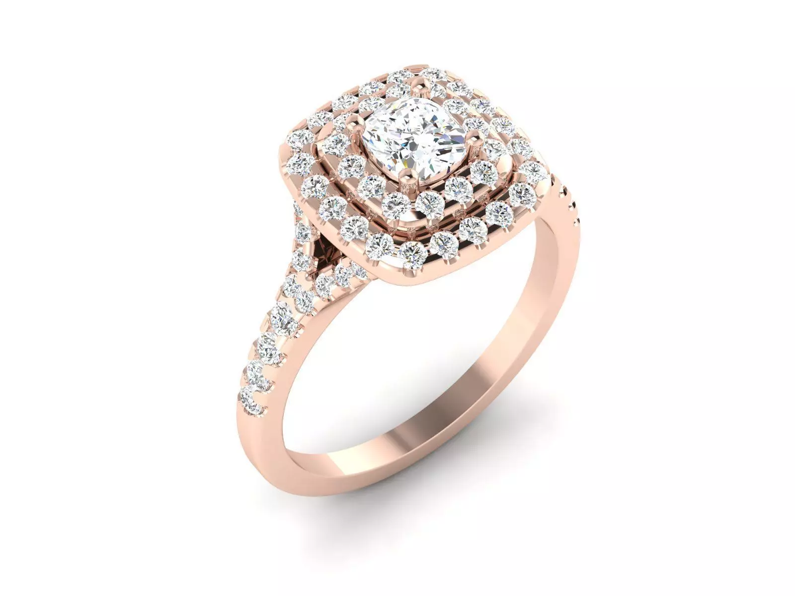 solitaire wedding engagement women ring 3dm render detail 3D print model
