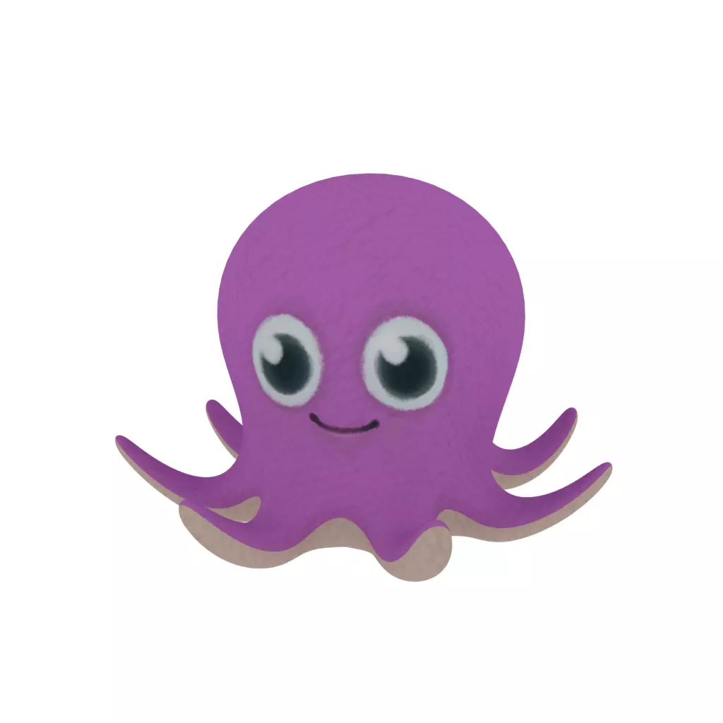 Octopus toy 3D model_0