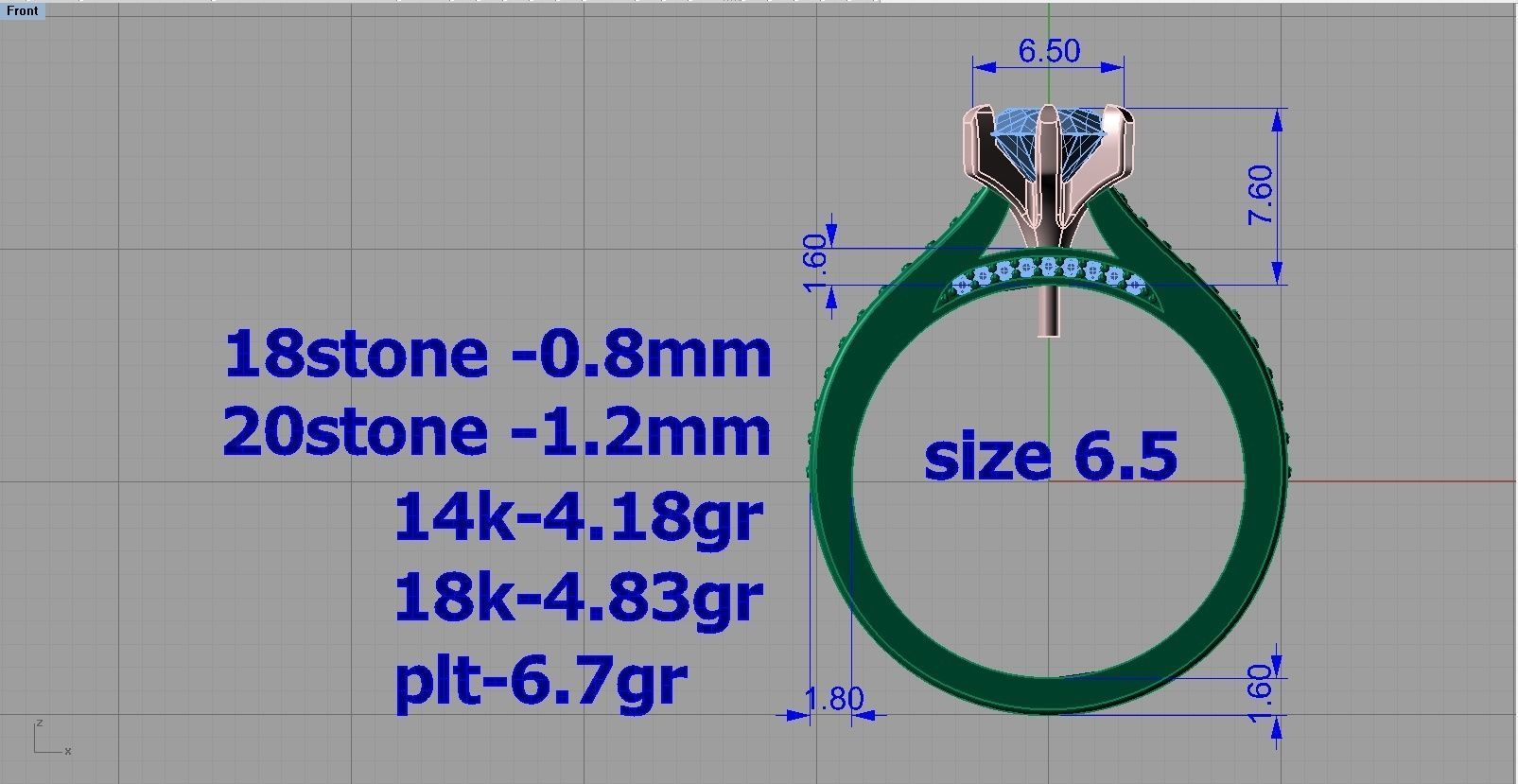  Engagement Ring 3D print model 3D print model_7