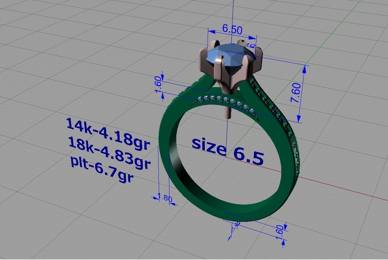  Engagement Ring 3D print model 3D print model_10