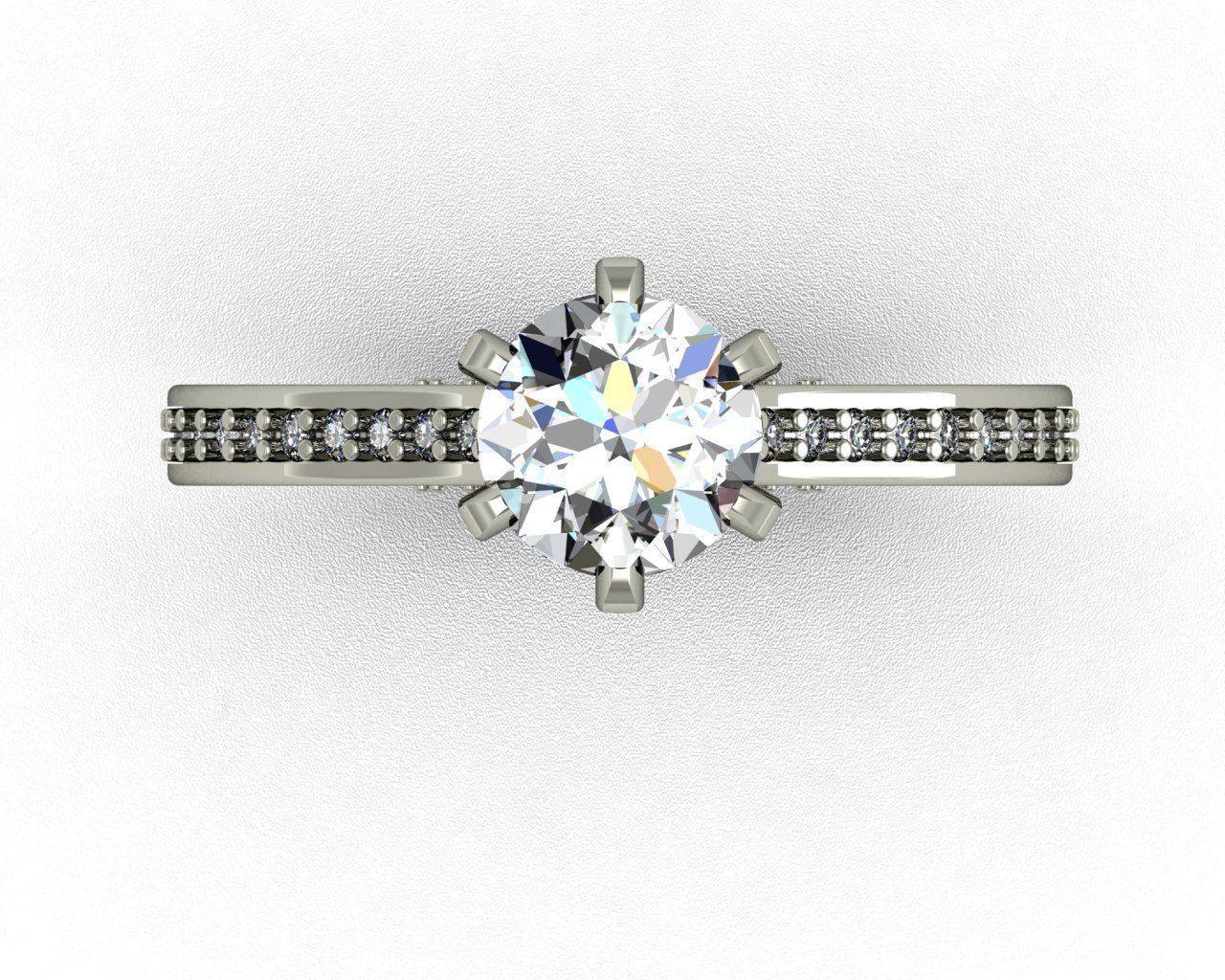  Engagement Ring 3D print model 3D print model_3