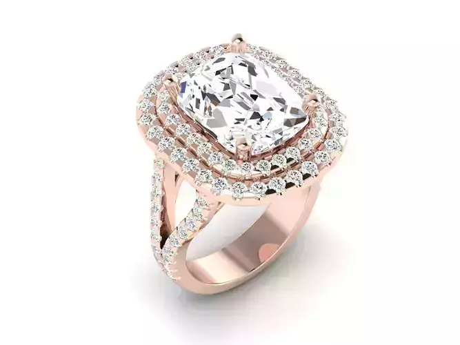 solitaire wedding engagement women ring 3dm render detail