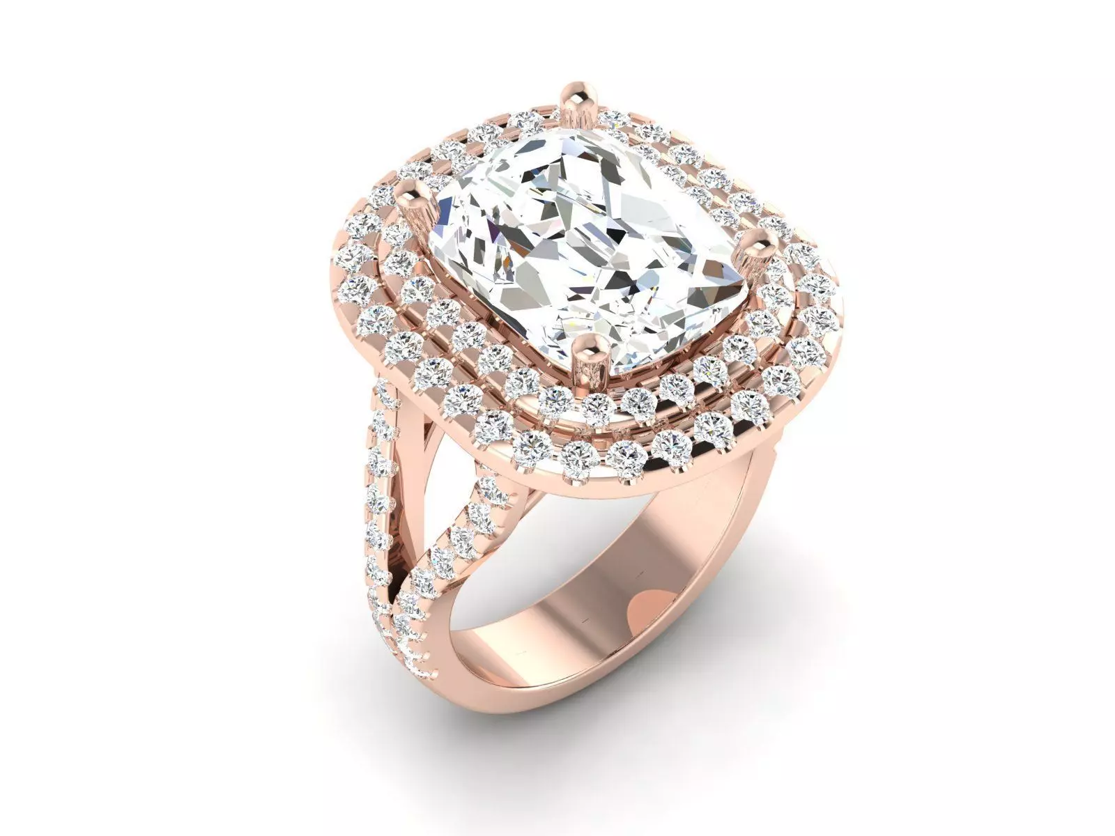 solitaire wedding engagement women ring 3dm render detail 3D print model