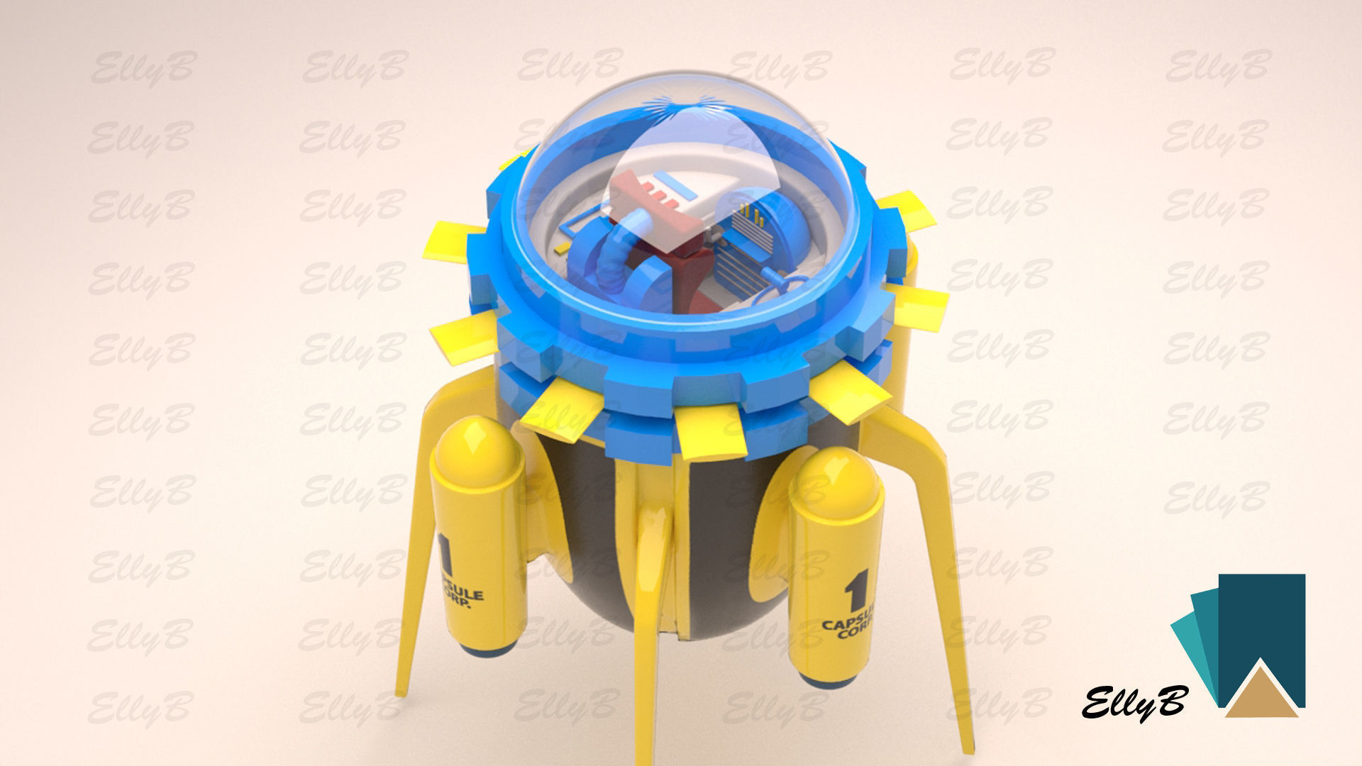 Time Machine clean version 3D model CGTrader