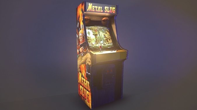 Metal Slug Arcade Cabinet Low-poly 3D model
