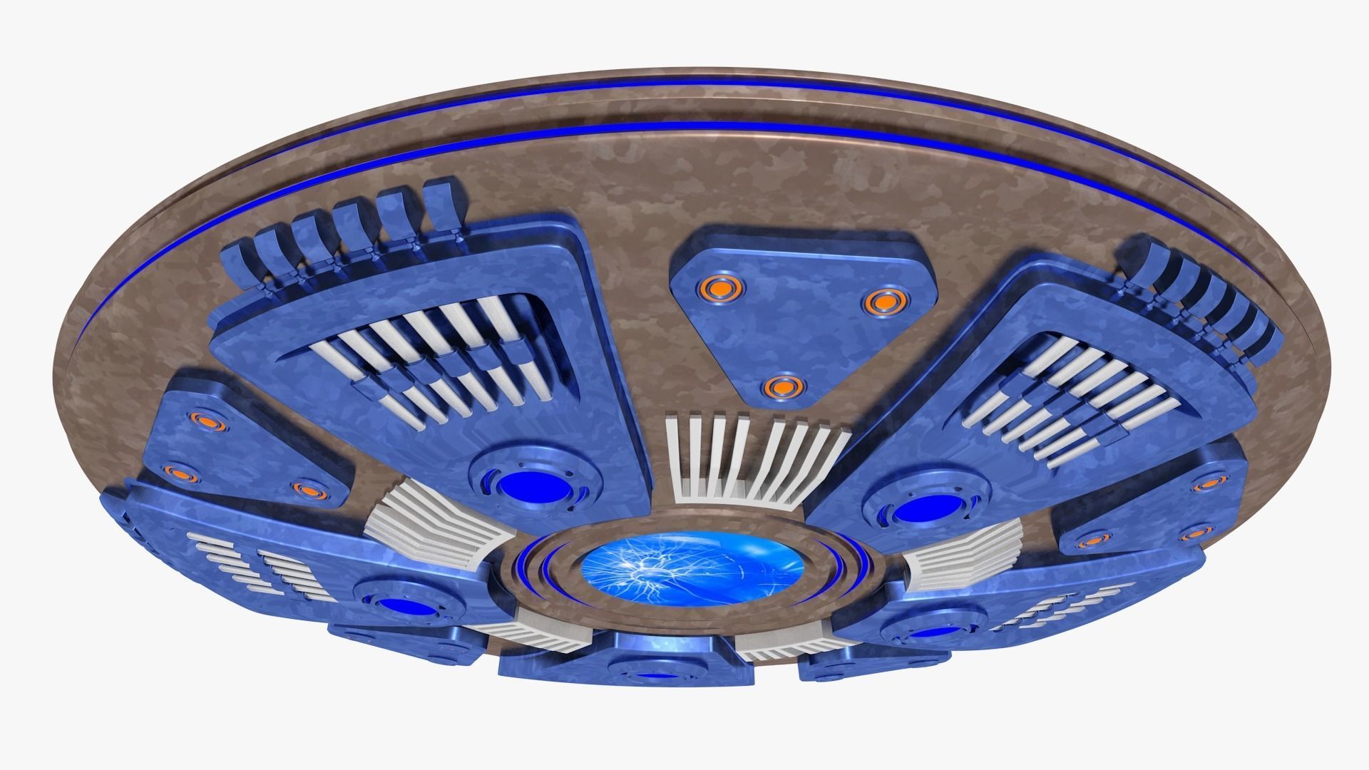 UFO Spaceship 3D model_5