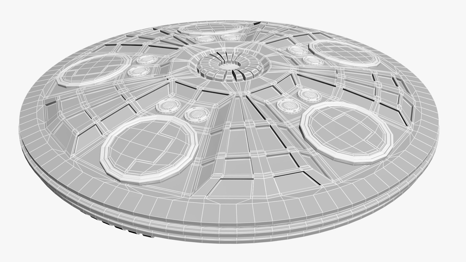 UFO Spaceship 3D model_6