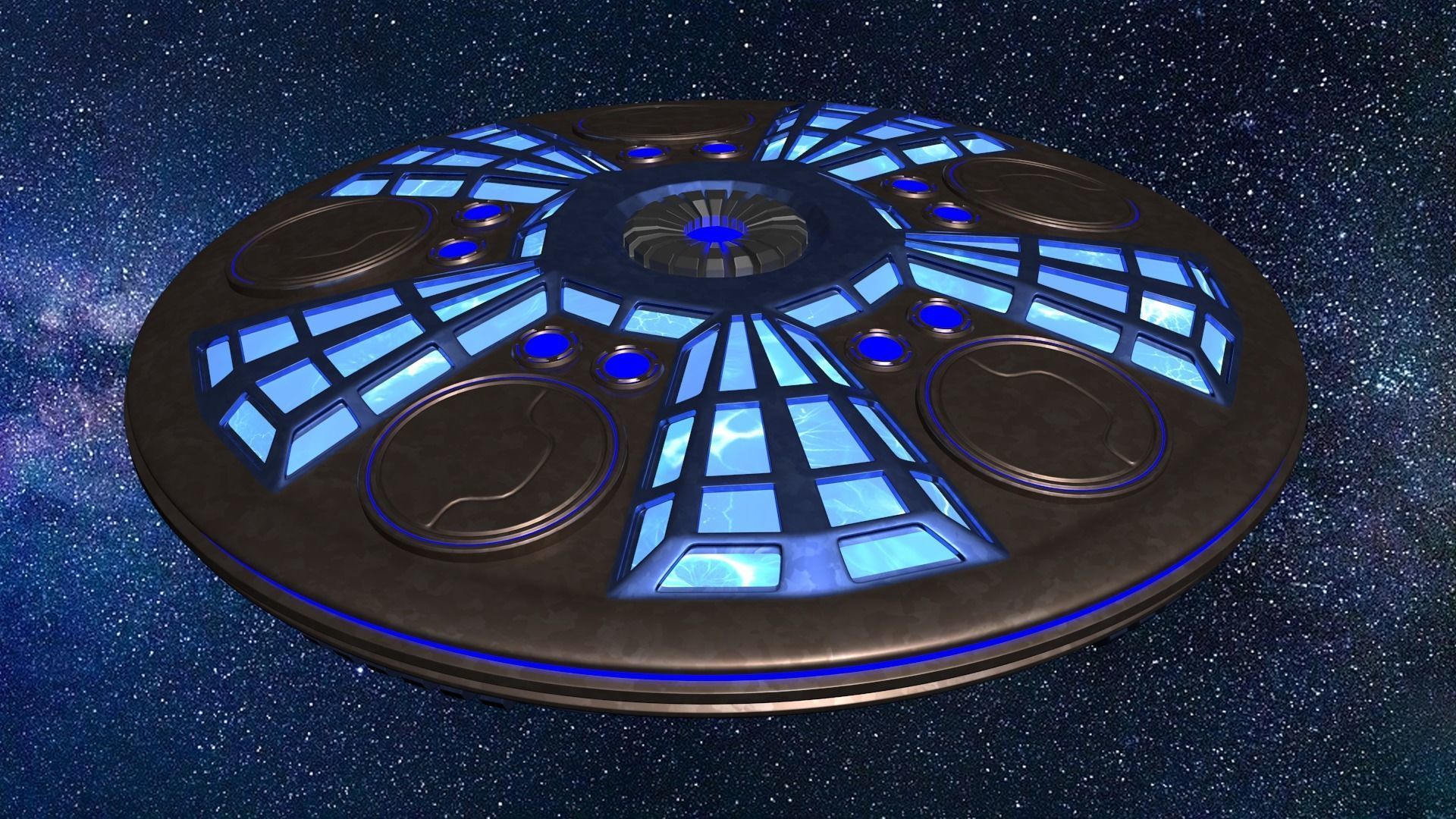 UFO Spaceship 3D model_16