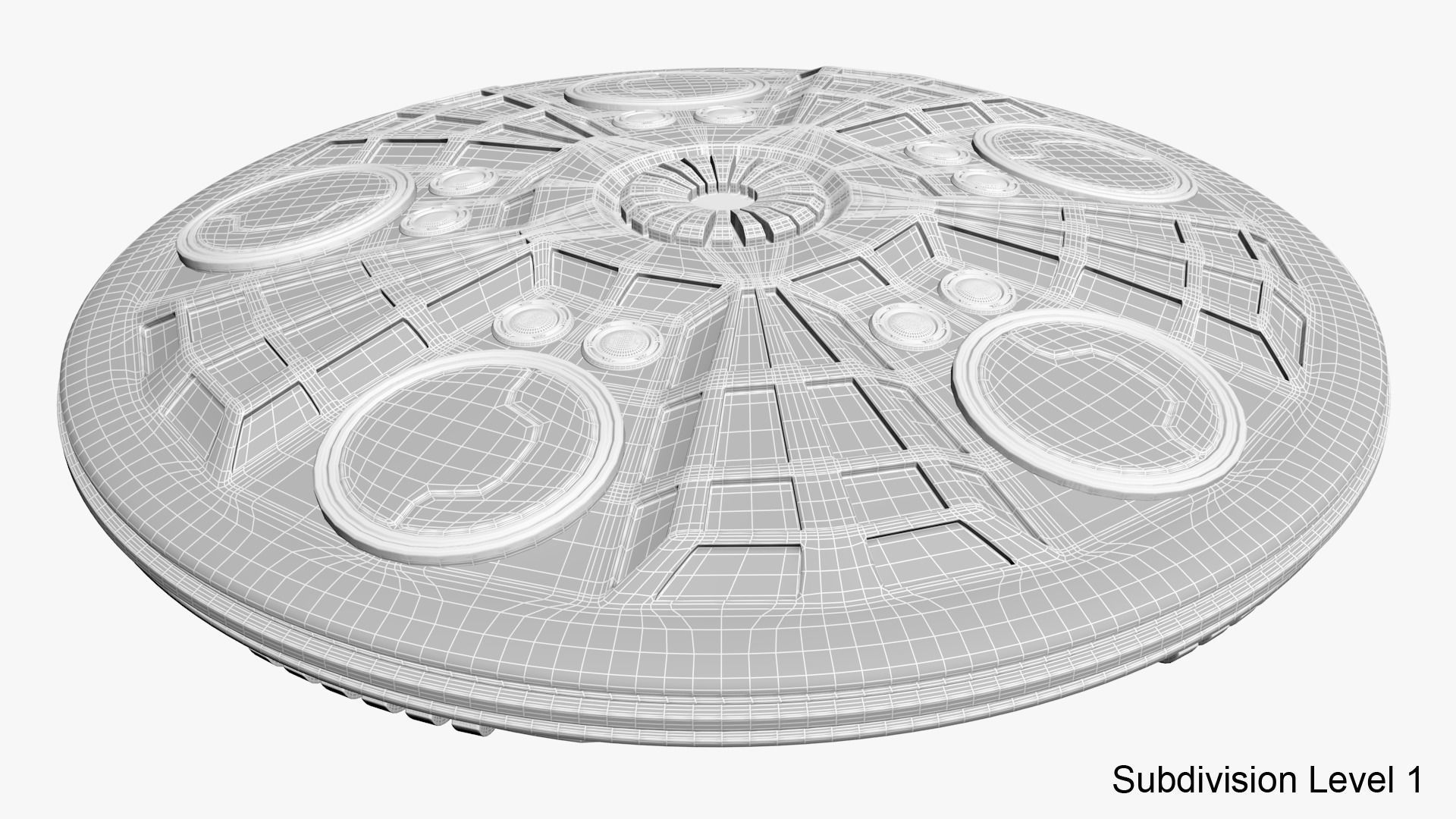 UFO Spaceship 3D model_12