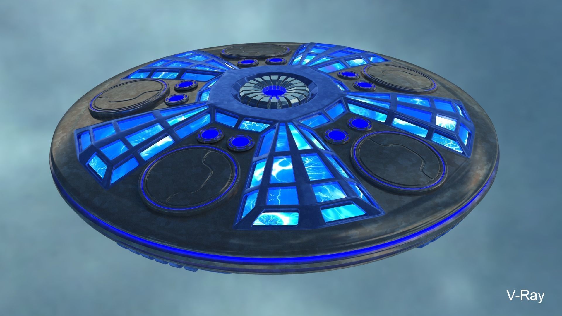 UFO Spaceship 3D model_20