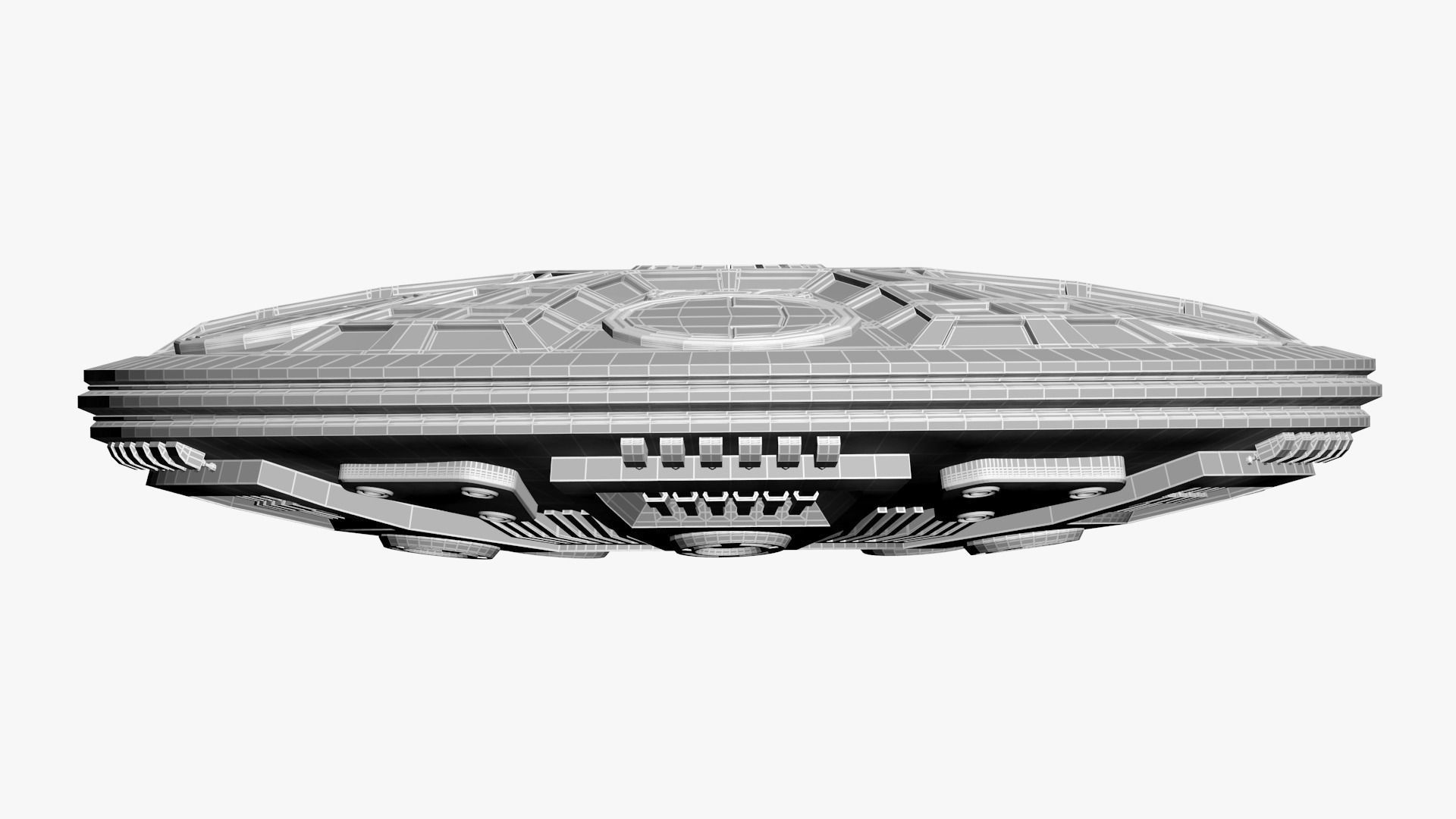 UFO Spaceship 3D model_8