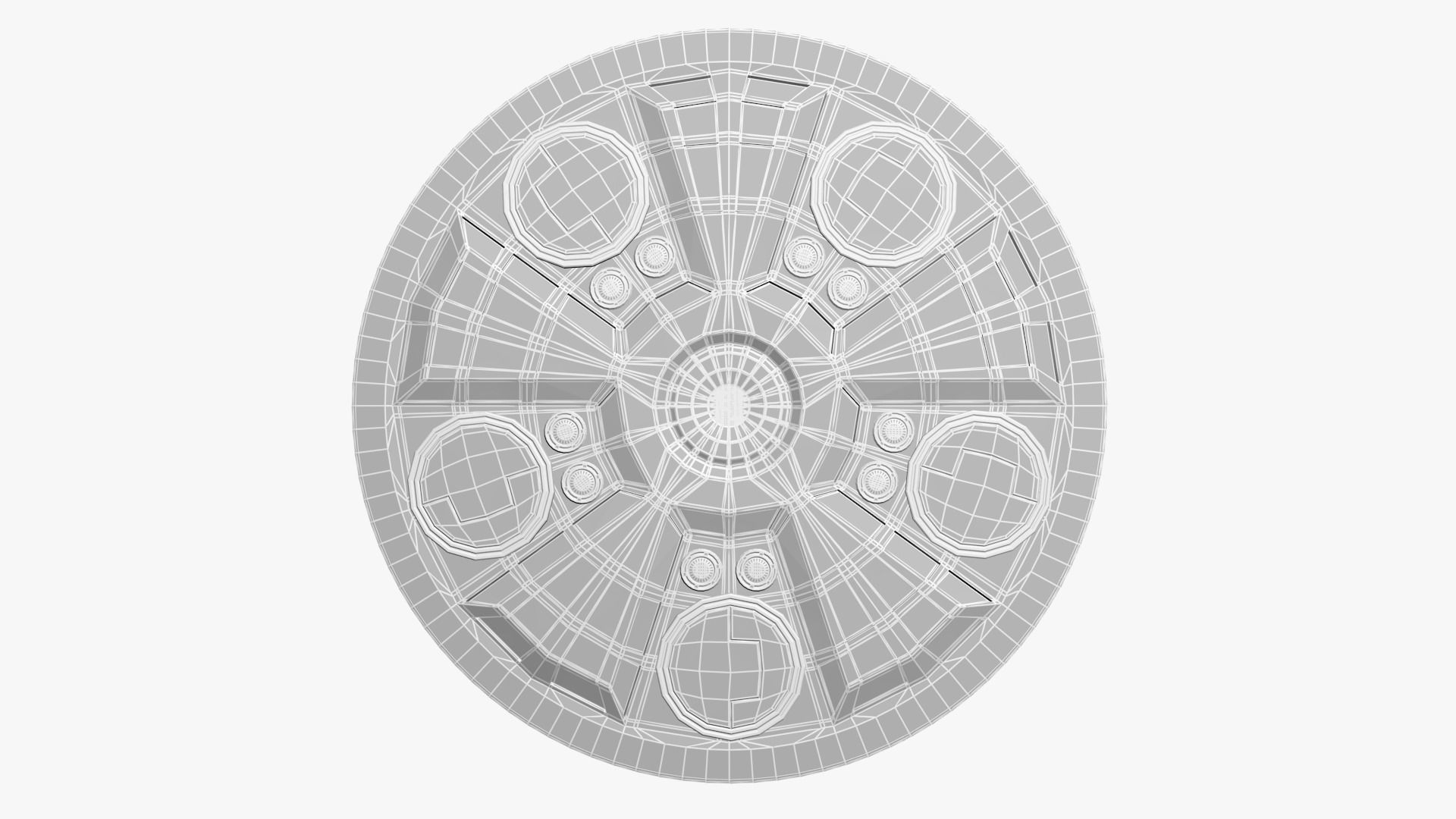 UFO Spaceship 3D model_9