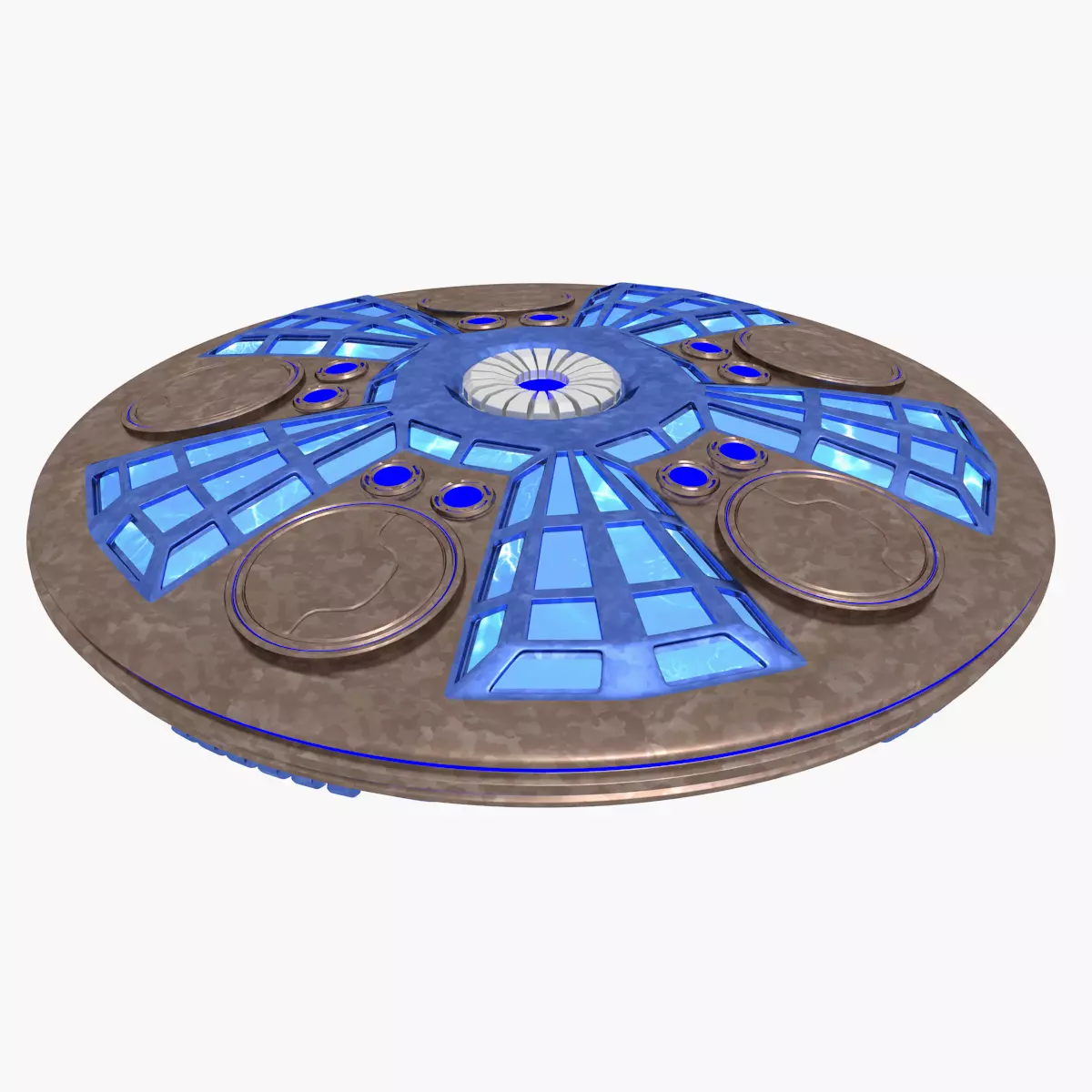 UFO Spaceship 3D model_0