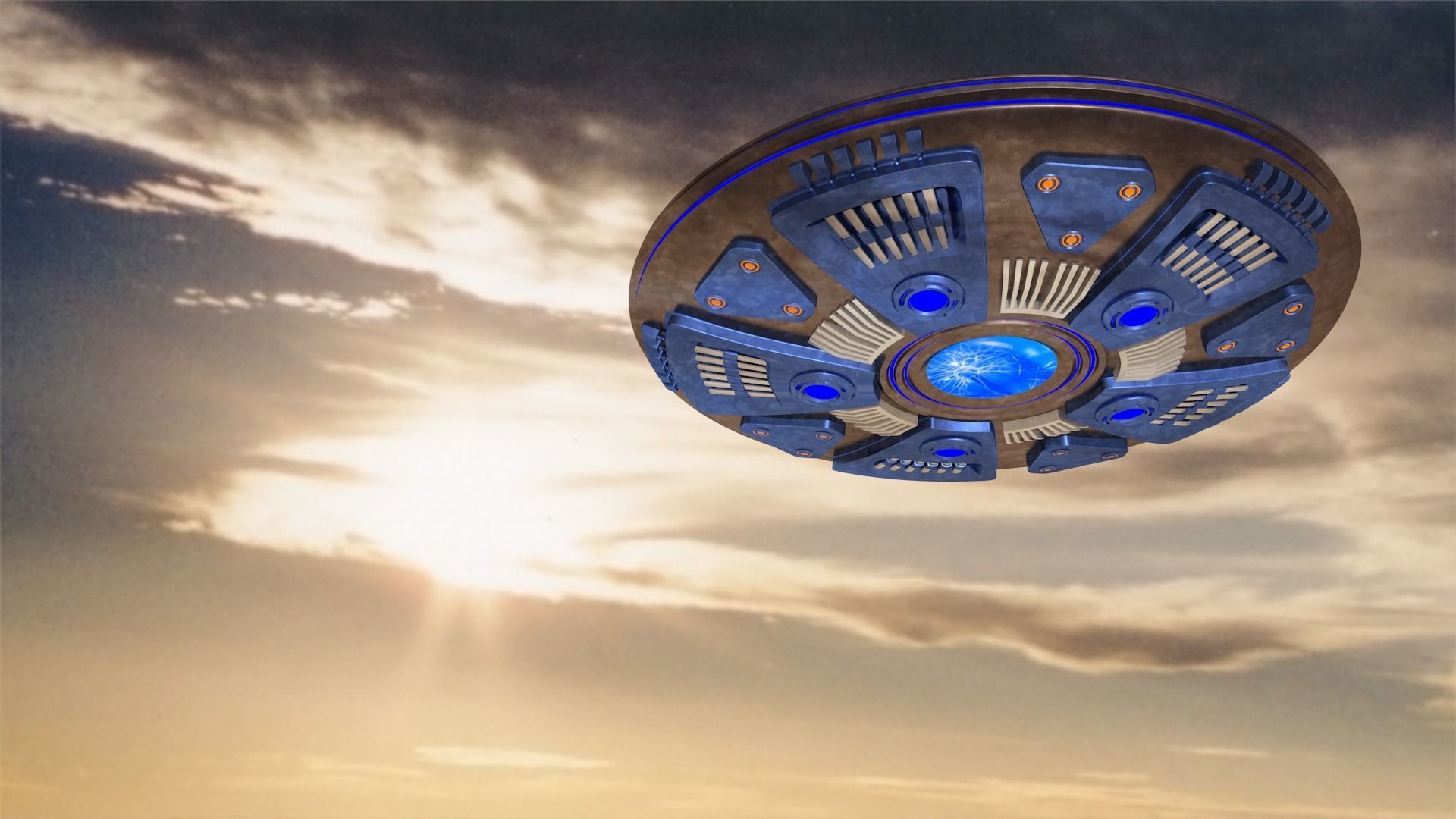 UFO Spaceship 3D model_19
