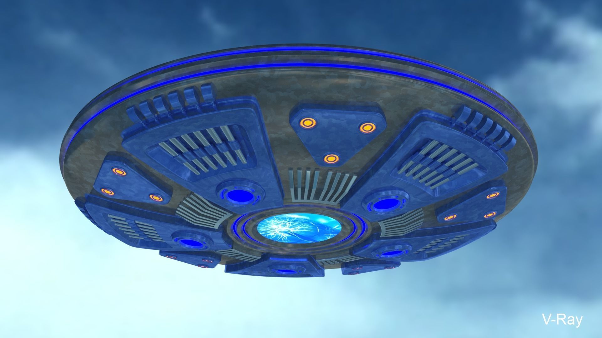 UFO Spaceship 3D model_21