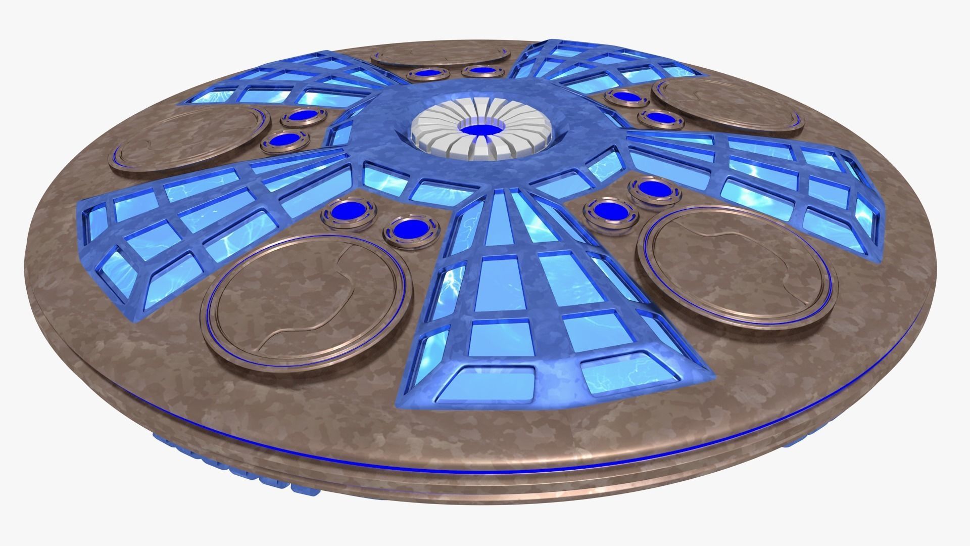 UFO Spaceship 3D model_1