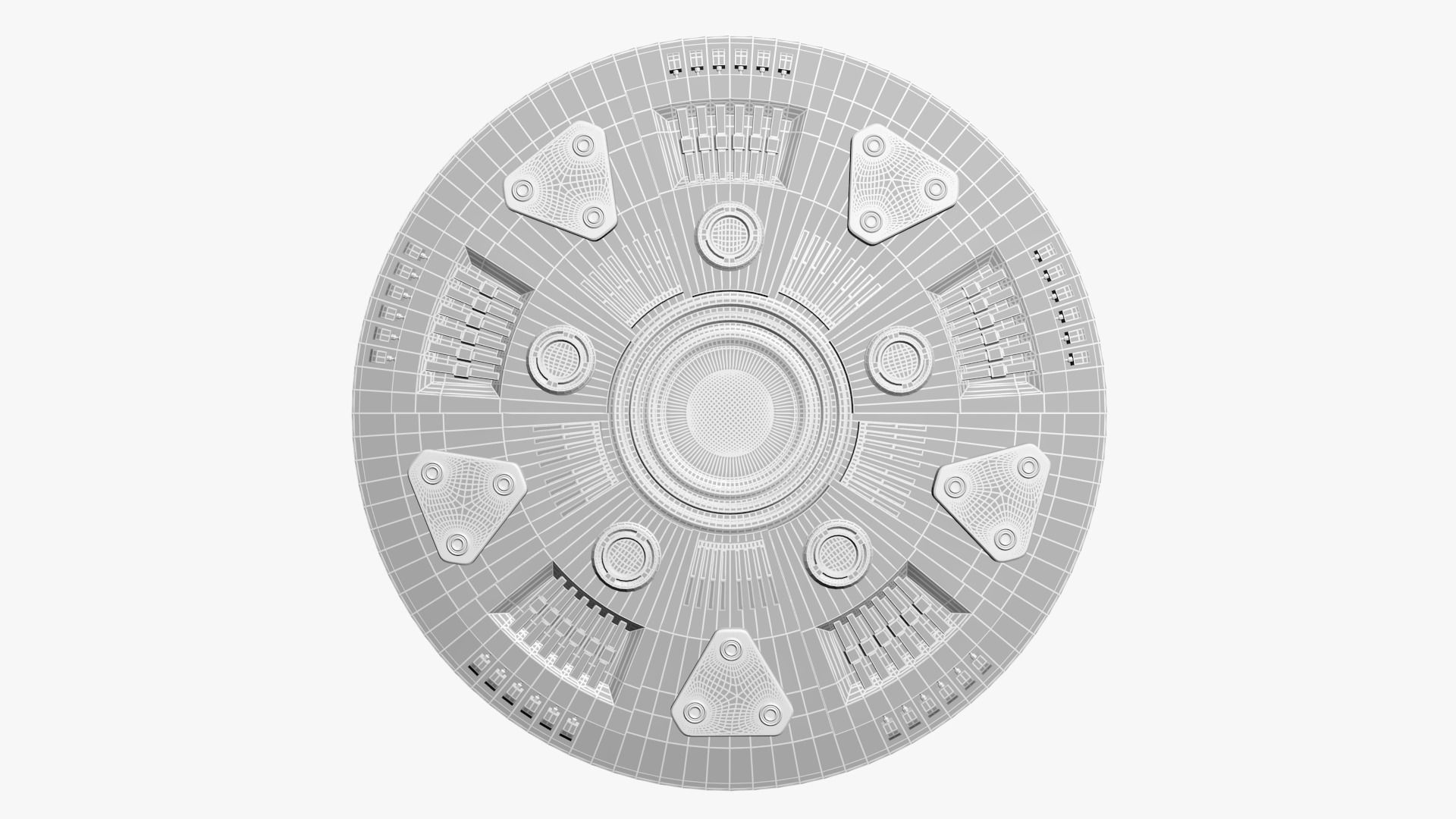 UFO Spaceship 3D model_10