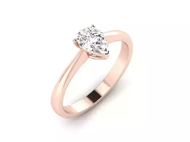 solitaire wedding engagement women ring 3dm render detail