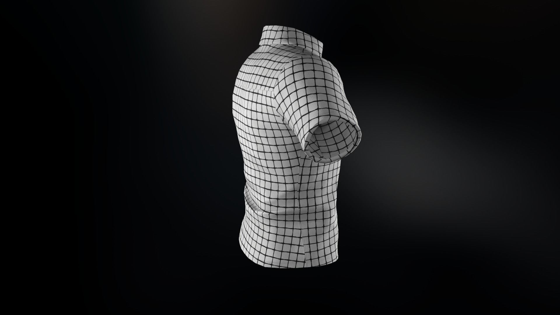 Summer Shirt 1 Low-poly 3D model_5