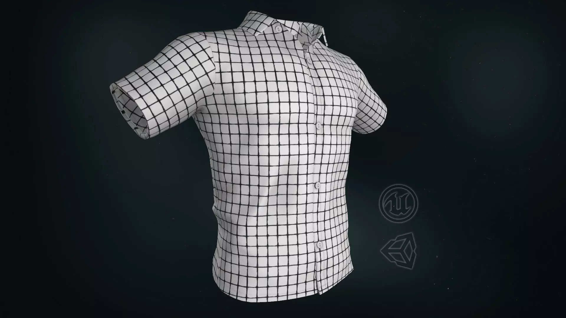Summer Shirt 1 Low-poly 3D model_0
