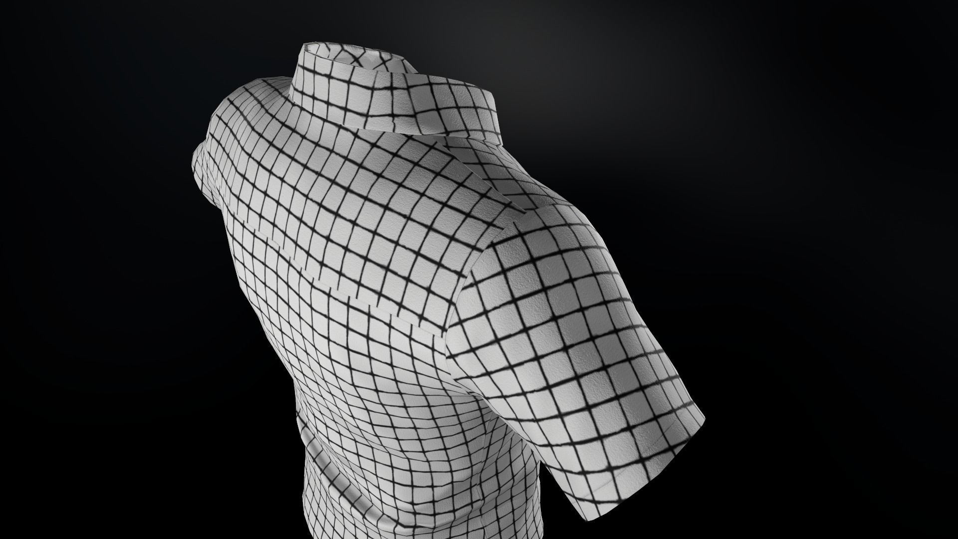Summer Shirt 1 Low-poly 3D model_13