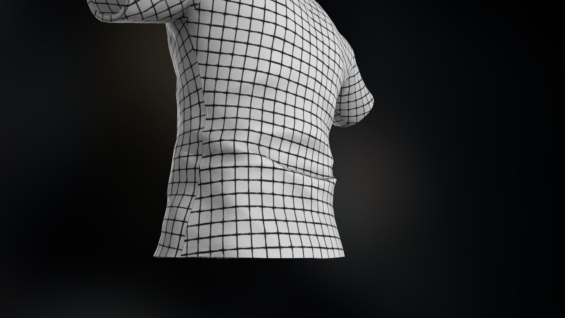 Summer Shirt 1 Low-poly 3D model_14