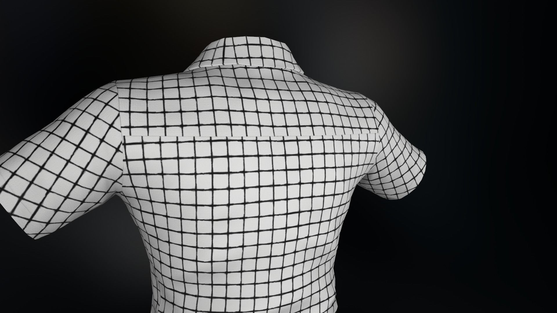 Summer Shirt 1 Low-poly 3D model_12