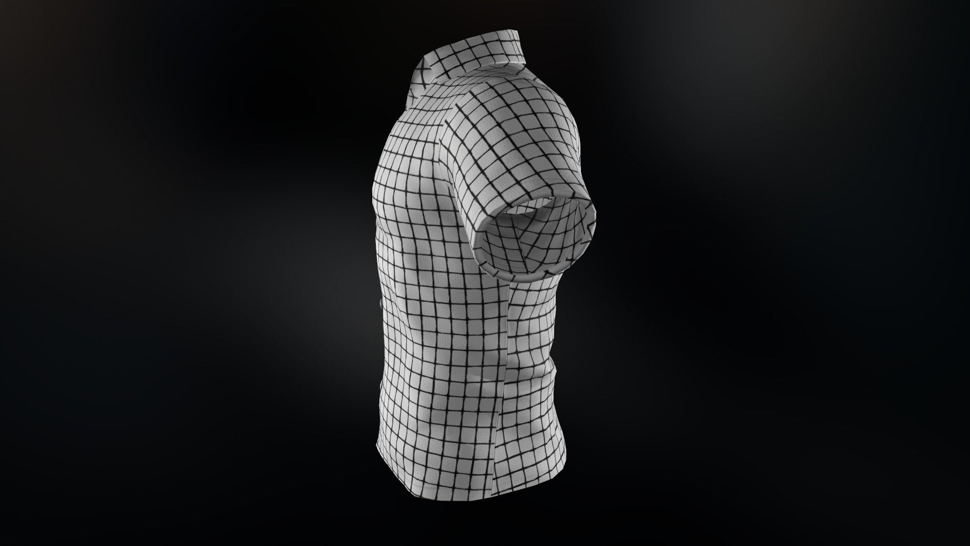 Summer Shirt 1 Low-poly 3D model_3