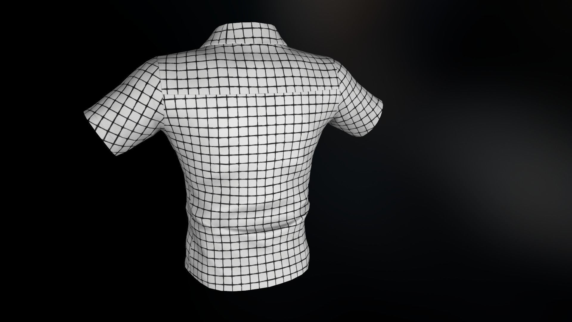 Summer Shirt 1 Low-poly 3D model_4