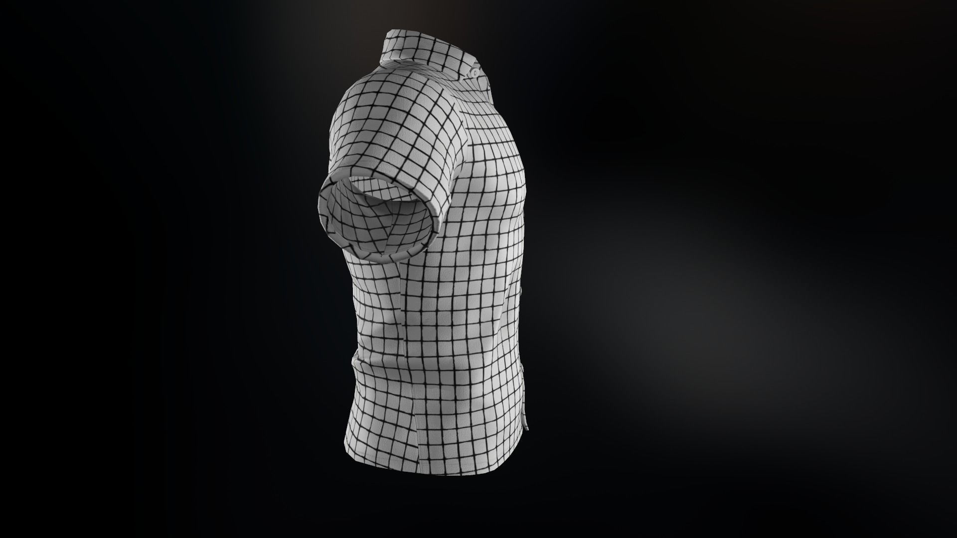 Summer Shirt 1 Low-poly 3D model_11
