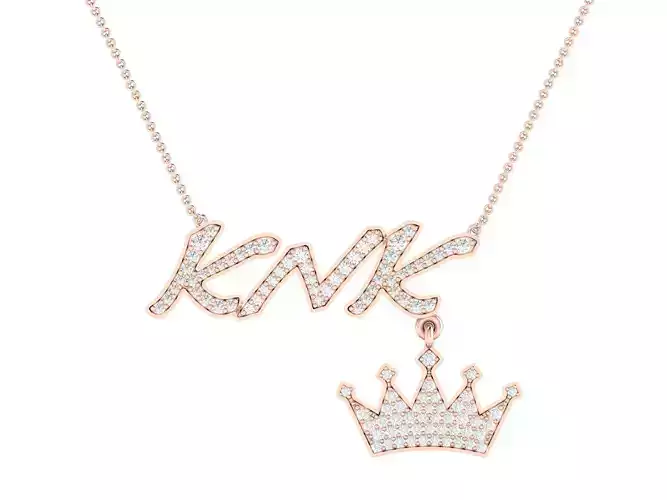 Women pendant 3dm render detail