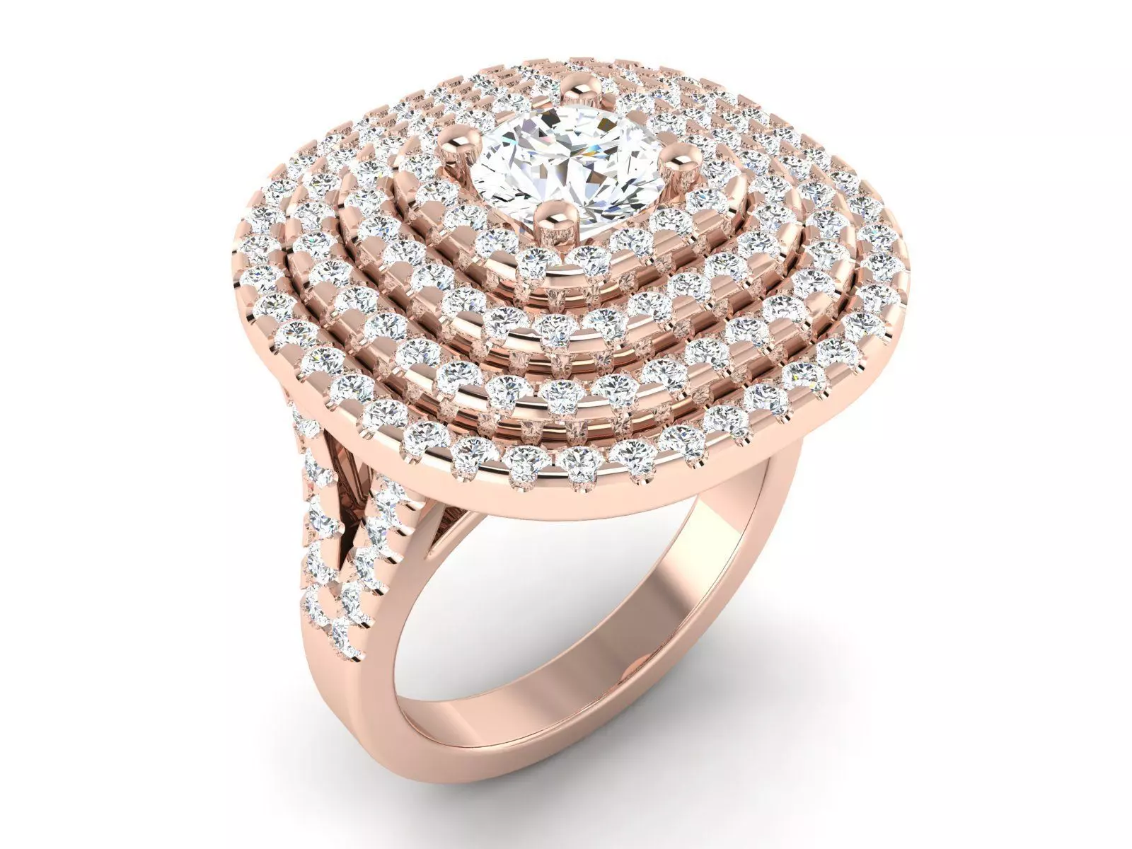 solitaire wedding engagement women ring 3dm render detail 3D print model