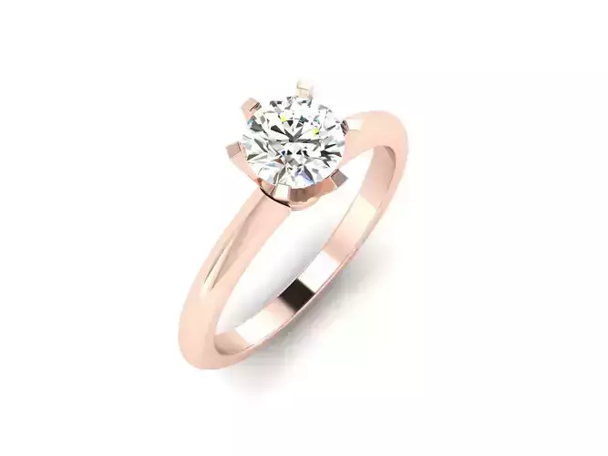 solitaire wedding engagement women ring 3dm render detail