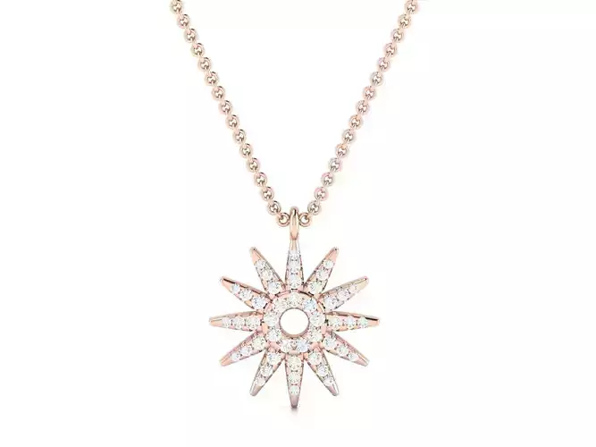 Women pendant 3dm render detail