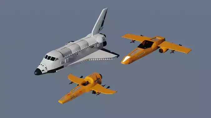 Space Kit 3 models 3D Model Collection