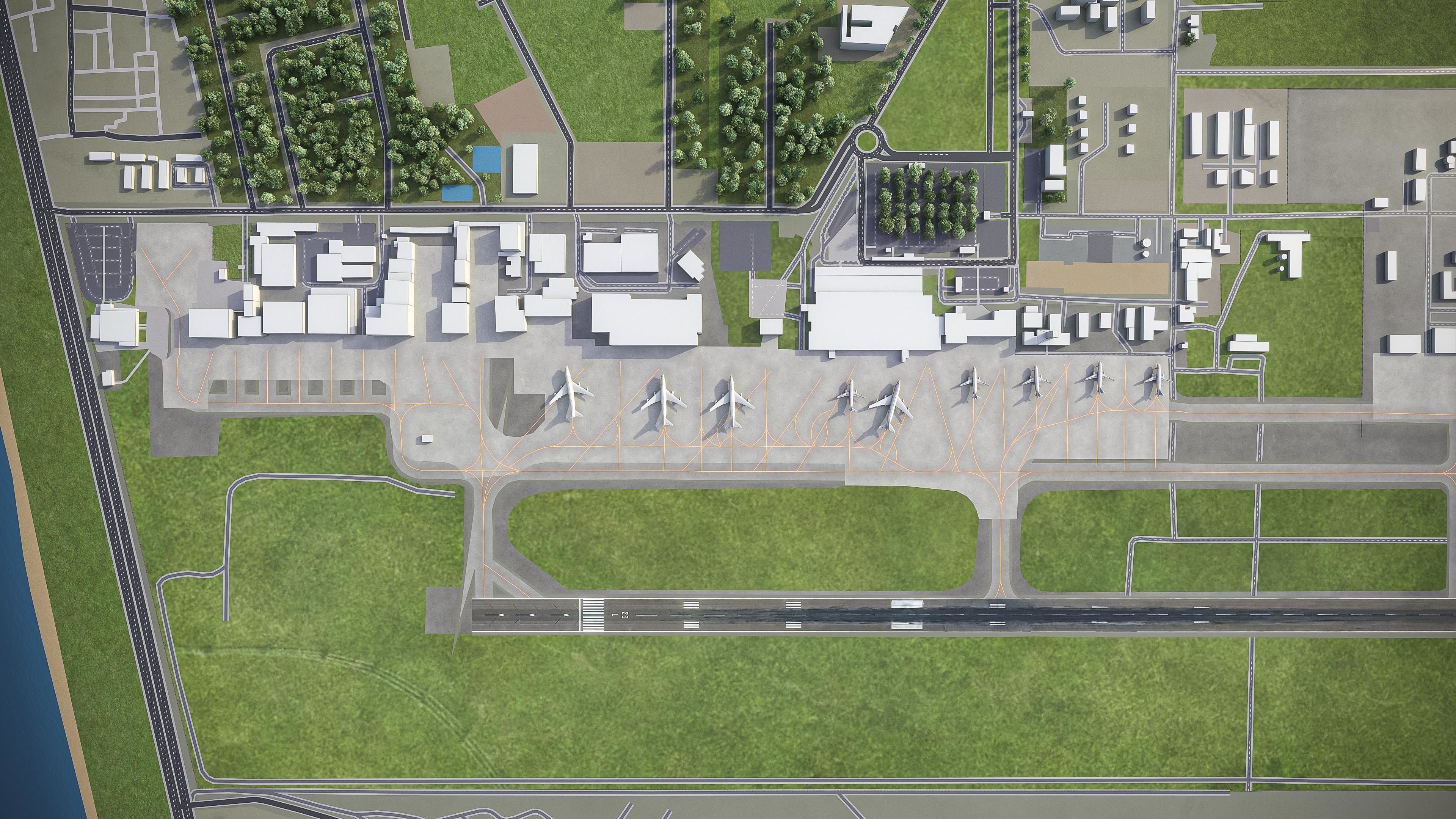 Felix Houphouet Boigny International Airport - ABJ Low-poly 3D model_5