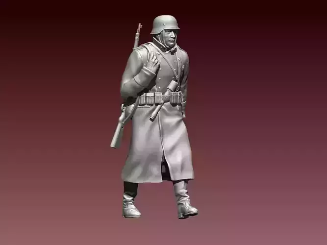 German soldier 3D print model