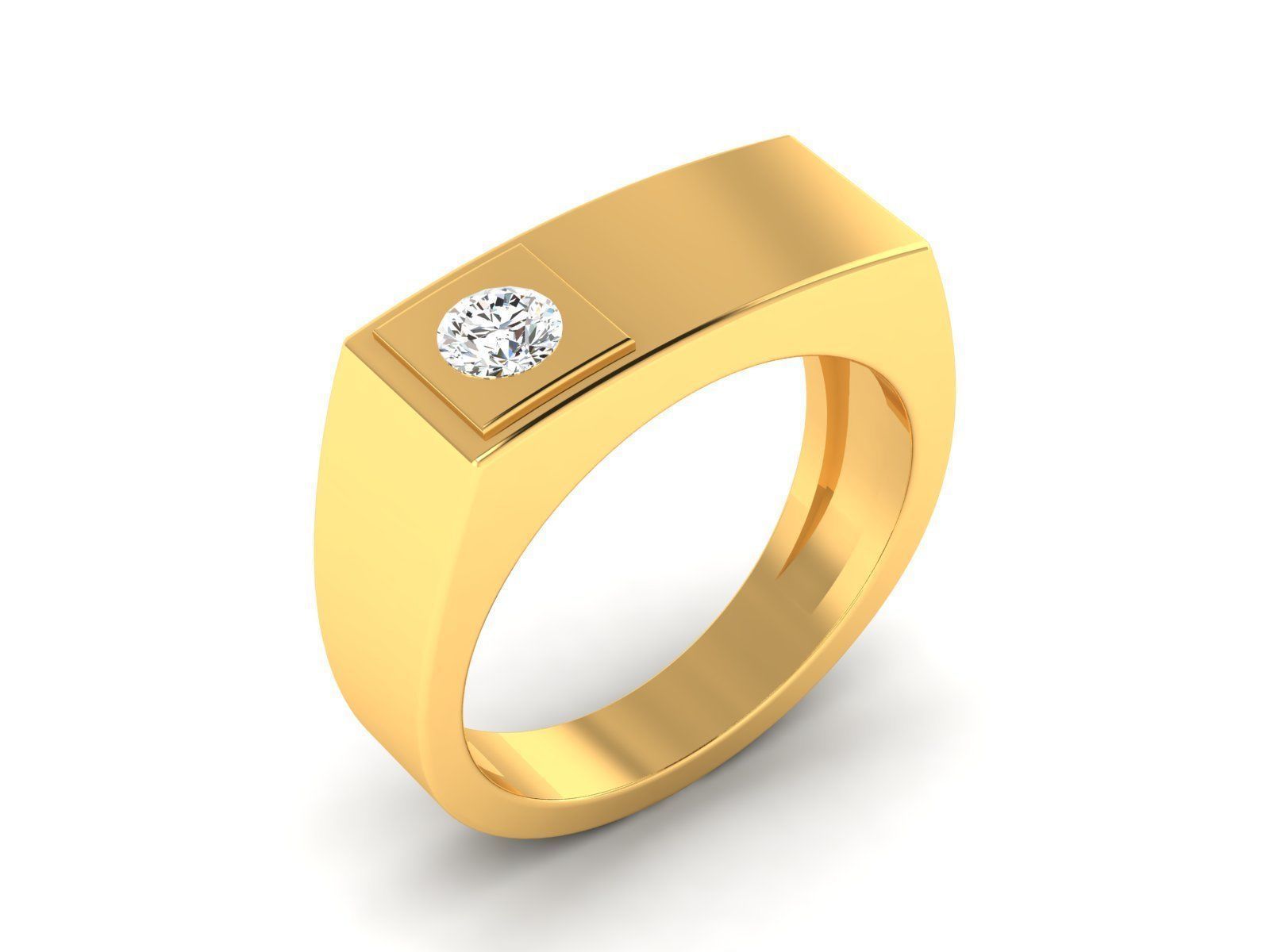 solitaire wedding engagement women ring 3dm 12 render stl detail 3D print model_2