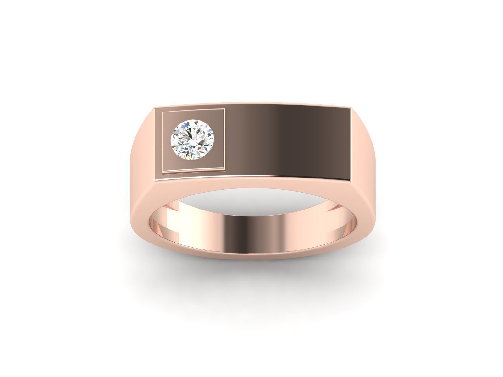 solitaire wedding engagement women ring 3dm 12 render stl detail 3D print model_6
