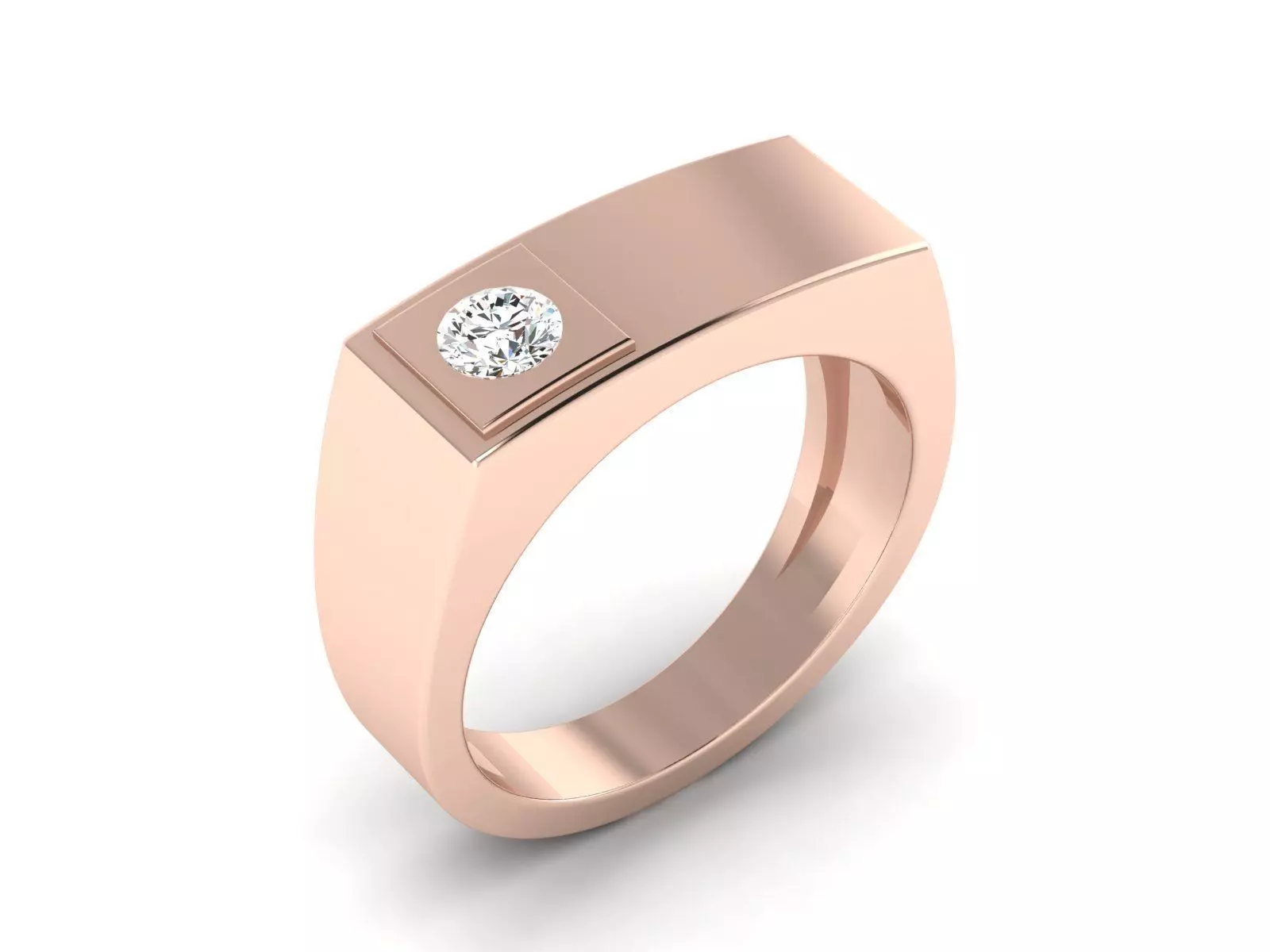 solitaire wedding engagement women ring 3dm 12 render stl detail 3D print model_0