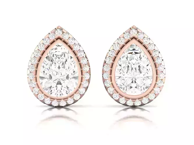 Women earrings 3dm render detail 