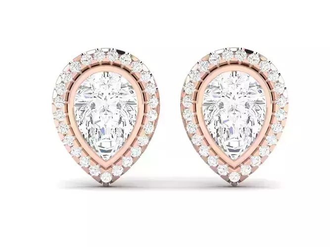 Women earrings 3dm render detail 