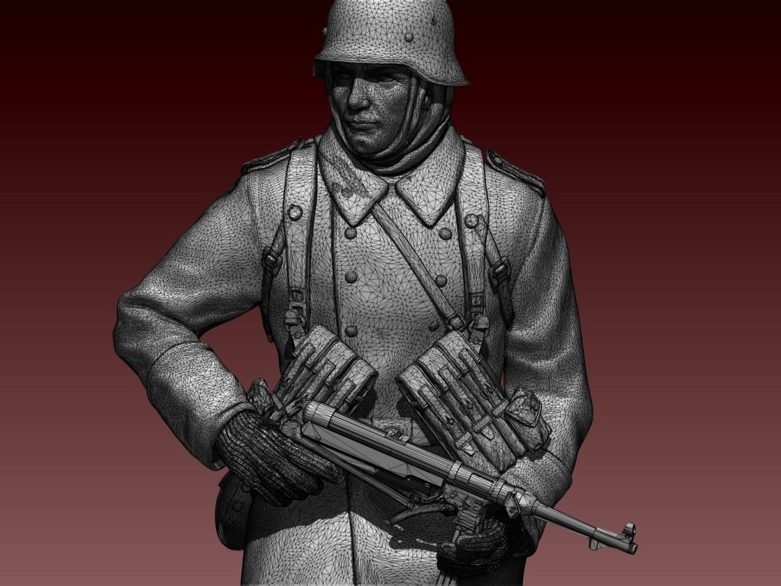 German soldier 3D print model_60