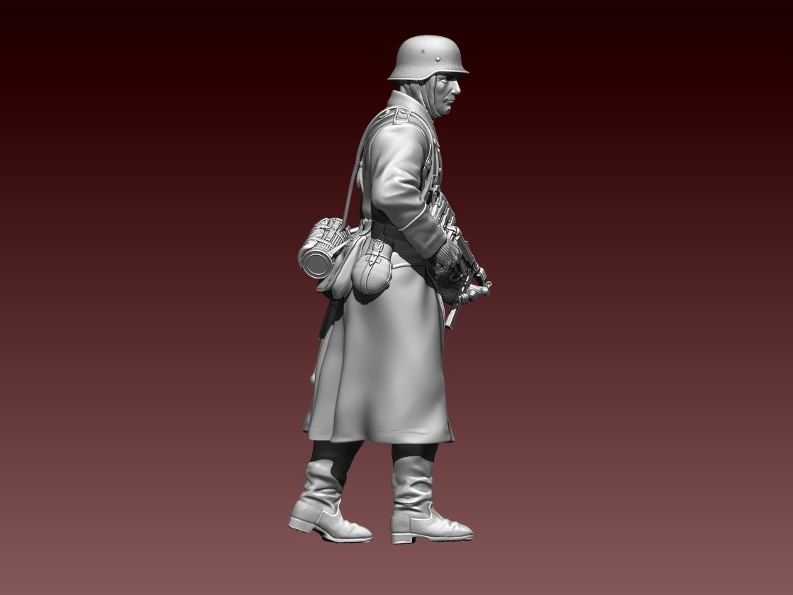 German soldier 3D print model_34