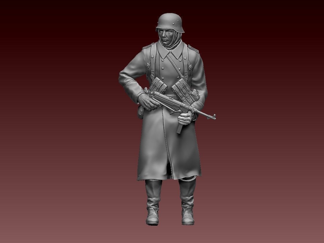 German soldier 3D print model_36