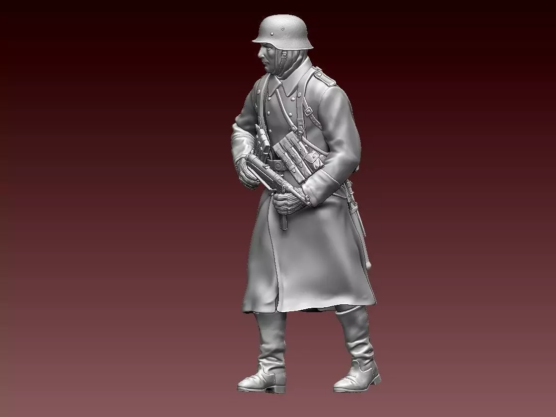 German soldier 3D print model_0