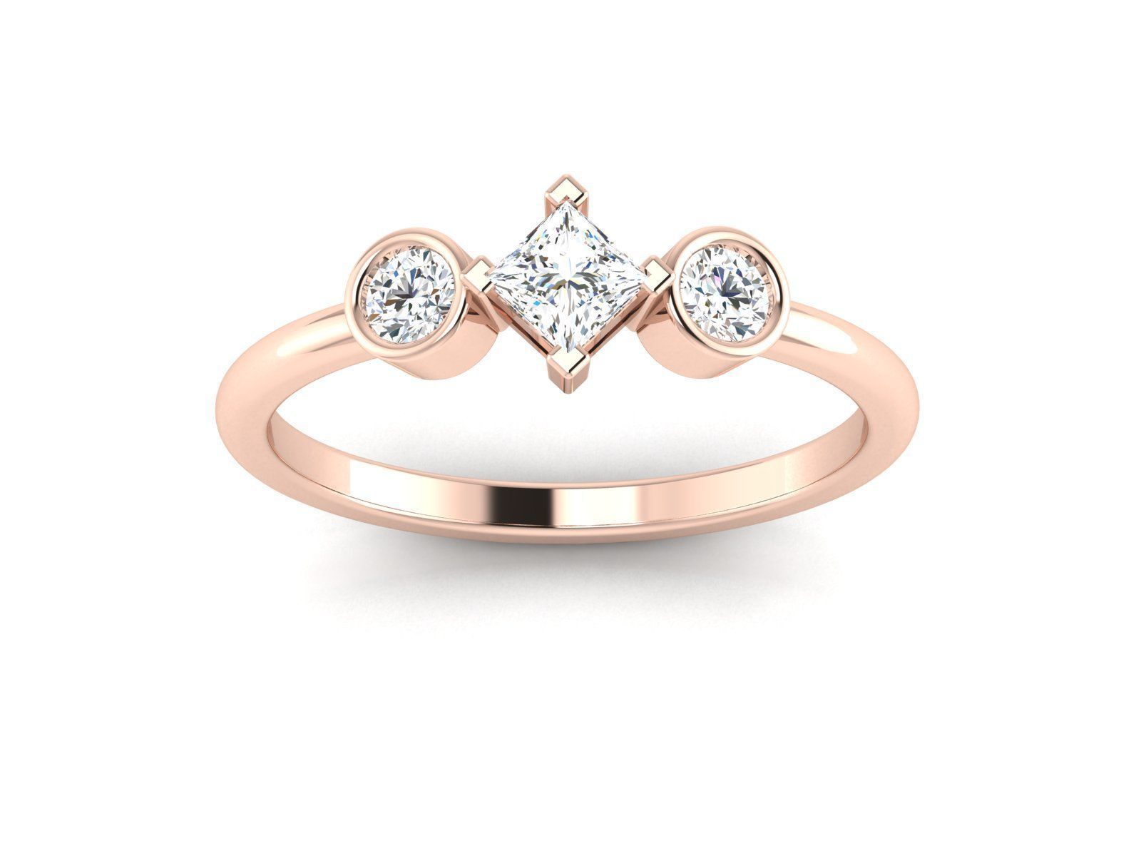 solitaire wedding engagement women ring 3dm 12 render stl detail 3D print model_9