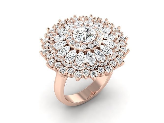 solitaire wedding engagement women ring 3dm 12 render stl detail 3D print model